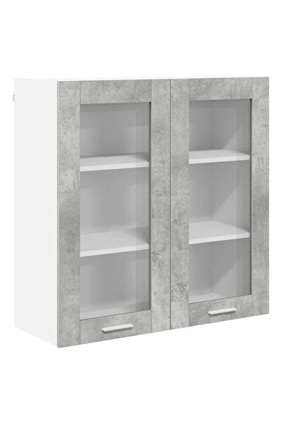 vidaxl Dulap suspendat Gri din beton 80 x 31 x 80 cm Lemn compozit
