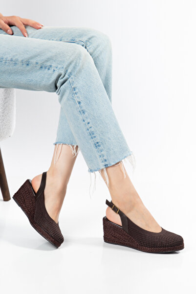 Elile Shoes Triko Espadril 33-34 'ten 42-43-44-45 'e Kadar Kadın Sandalet