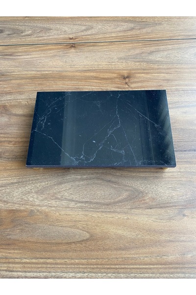 Nexa Doğaltaş Ayaklı Porselen Sunumluk ve Yağdanlık Altlığı – 25x15 cm Dikdör...