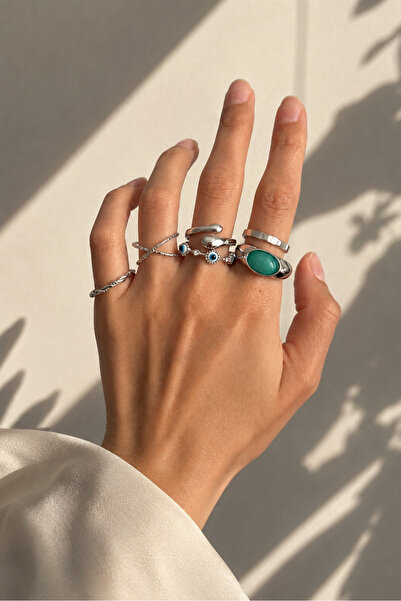 Okko Store Women's Mineli Multiple Ring Set