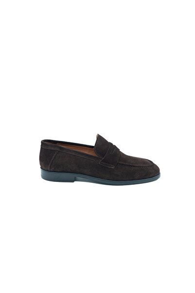 SCALVİNİ ERKEK SİYAH SÜET DERİ CASUAL LOAFER