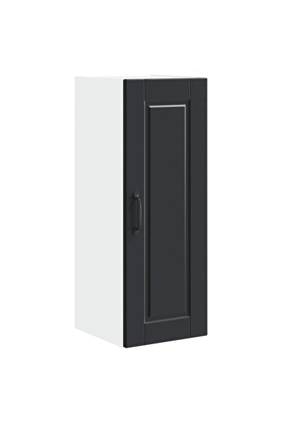 vidaxl Dulap de bucătărie cu raft Negru 30 x 31 x 80 cm Lemn compozit