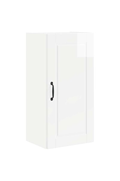 vidaxl Dulap de bucătărie Alb lucios 40 x 31 x 80 cm Lemn compozit