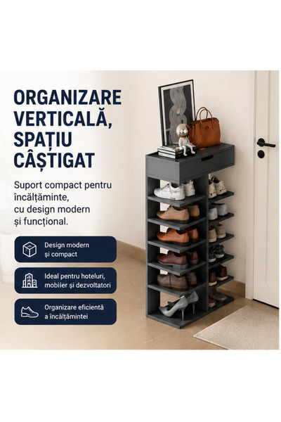 OEM Suport Vertical Încălțăminte Modern - Design Compact