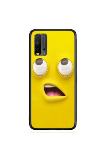 Other Xiaomi Redmi 9T Confused face Black Glossy Θήκη