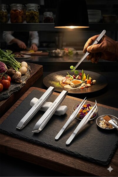 MERGAF Set of 4 Chef Tweezers