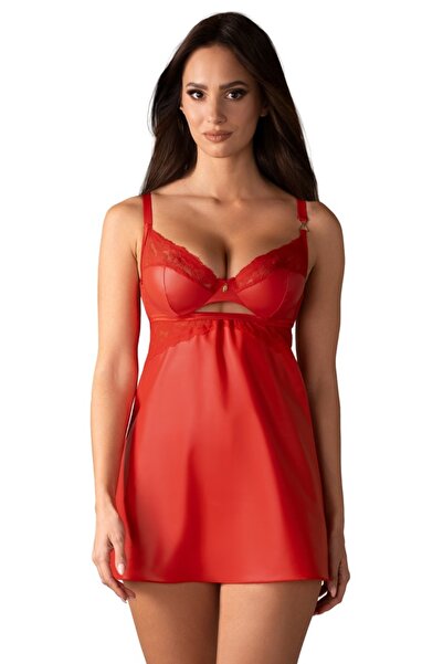 obsessive Lenjerie intimă mărimi mari – Cămașă de noapte OBS 2XL/3XL Roșu, 2X...