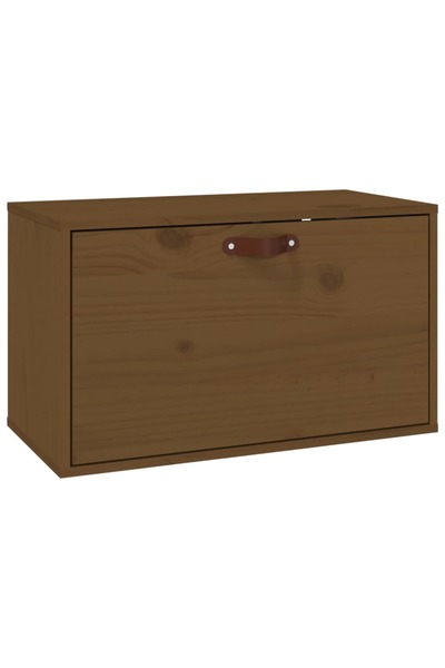 vidaxl Dulap de perete, maro miere, 60x30x35 cm, lemn masiv de pin