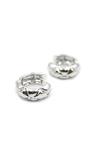 Marsilyan Nvdn- Ieg - Hoop Earrings - Silver Iegrs-Nvdn1