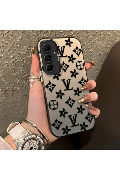 Hontinga Samsung Galaxy A55 Compatible Silicone Edge Hard Back Case Couple Ph...