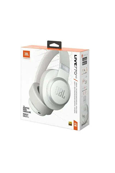 JBL Căști wireless LIVE 770NC, Bluetooth 5.3, albe