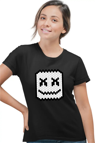 OEM Tricou Femei Marshmello Pixel Art Minecraft
