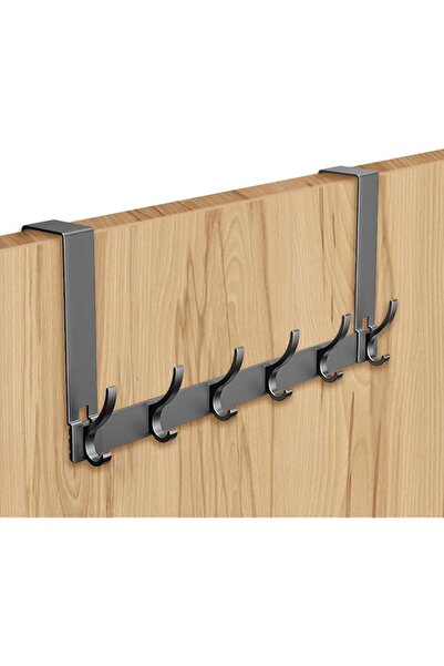 The Bros HASTHIP® Over Door Hooks, 43CM Aluminum Coat Rack, Dual Layer Door H...