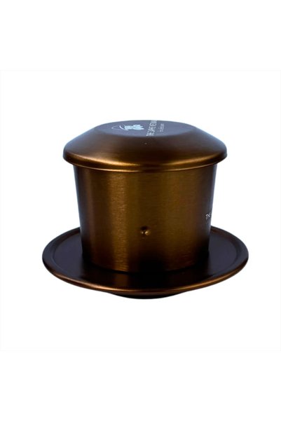 The Caphe Vietnam Vietnamese Coffee Phin Filter (Rose Gold Edition) | Aluminium Drip Coffee Maker | Traditional Slow Drip Brewer | Reusable Coffee Filter | Portable Coffee Maker