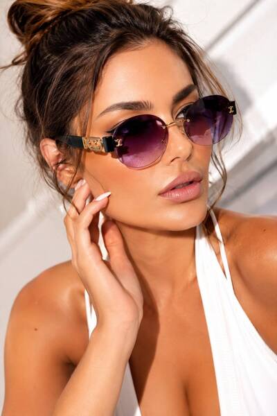 ModaLucci New Season Modern Style Purple Women's Sunglasses