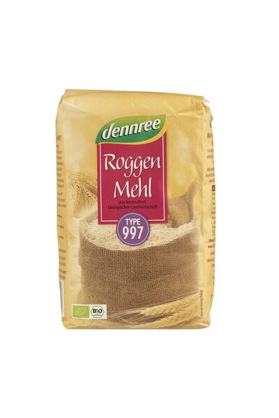 Dennree Βιολογικό Αλεύρι Σίκαλης Τύπου 997 1 κιλό