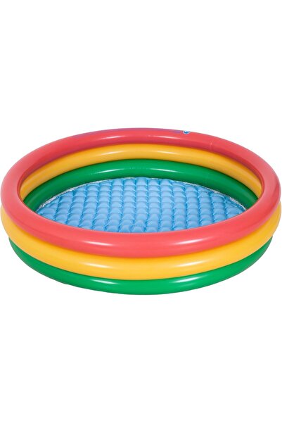 Generic Colorful Inflatable Round 3-Ring Children's Pool for Ages 2 to 6 Year...