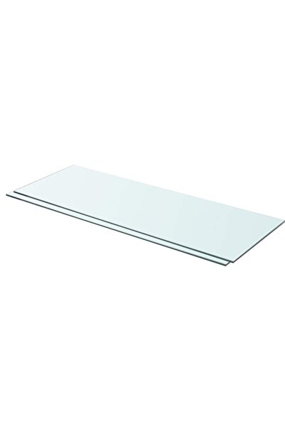 vidaxl Rafturi, 2 buc., 80 x 30 cm, panouri sticlă transparentă