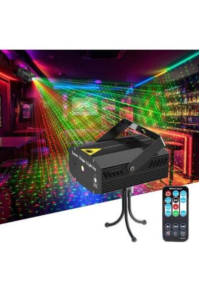 Generic Stage Light DJ Disco Party Lights, Sound-Activated RGB Strobe Light A...