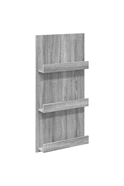 vidaxl Raft pentru reviste Gri Sonoma 51 x 11 x 102 cm Lemn compozit