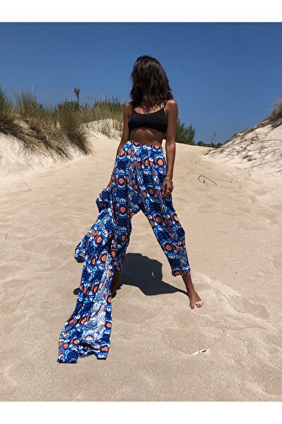 HANGOUT Blue ikat pantolon