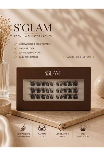 S'GLAM PRO. TEKLİ TAKMA KİRPİK NO: F34