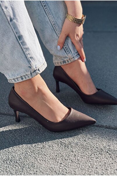 I Love Shoes Delvion Bitter Brown Matte Leather Women's Stiletto
