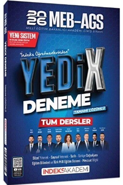 İndeks Akademi Yayıncılık 2026 MEB AGS Tüm Dersler YediX 7 Deneme İndeks Akademi