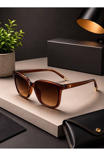 LUPİX Violettin Women's Brown Sunglasses