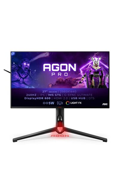 Aoc Agon Pro AG274QG - 27 inç QHD oyun monitörü, 240 Hz, 1 ms, HDR600, G-Sync...
