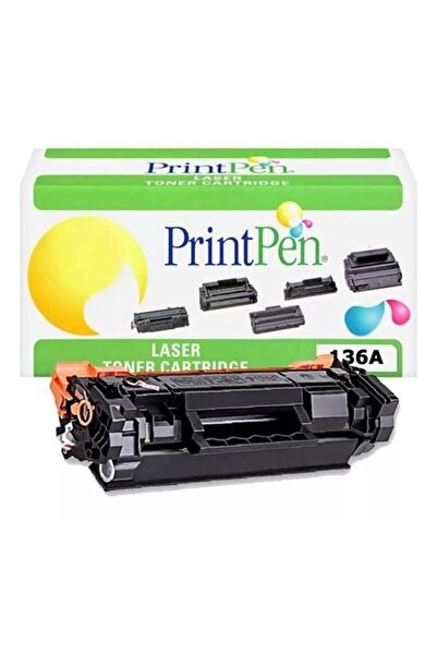 Universal PRINTPEN W1360A (136A) أسود (بدون شريحة) حبر متوافق