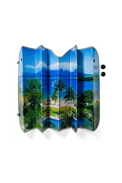 Zet Parasolar Auto Parbriz Aluminiu 130x60cm, 130 x 60 cm, Parasolar Auto pen...