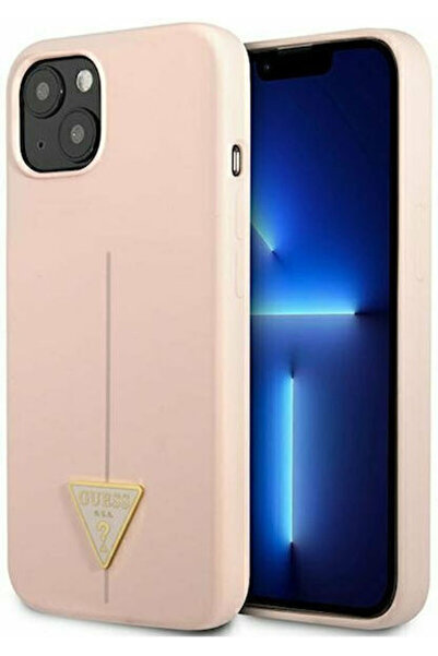 Guess Saffiano Τριγωνική Πλαστική Ροζ Πίσω Θήκη (iPhone 13 mini) Κωδικός: GUH...
