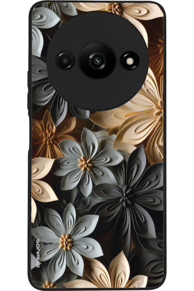Other Θήκη Sonique Σειράς 3D Λουλουδιών για Xiaomi Redmi A3 Redmi A3x Γκρι