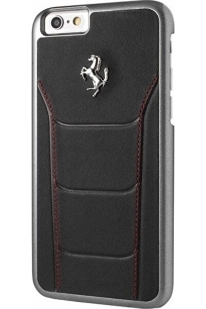 Ferrari Θήκη Πλάτης Συνθετικό Δέρμα Μαύρο (iPhone 6/6s) Κωδικός: FESEHCP6BKR