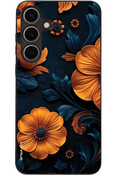 Other Θήκη Sonique Σειράς 3D Λουλουδιών για Samsung Galaxy S24 Plus Πορτοκαλί 01