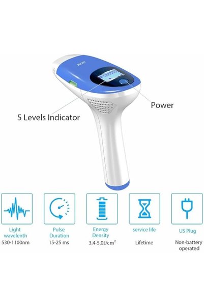 KINSEI BEAUTY 3 Lens T3 IPL Hair Removal Device with Face Bikini Body lens
