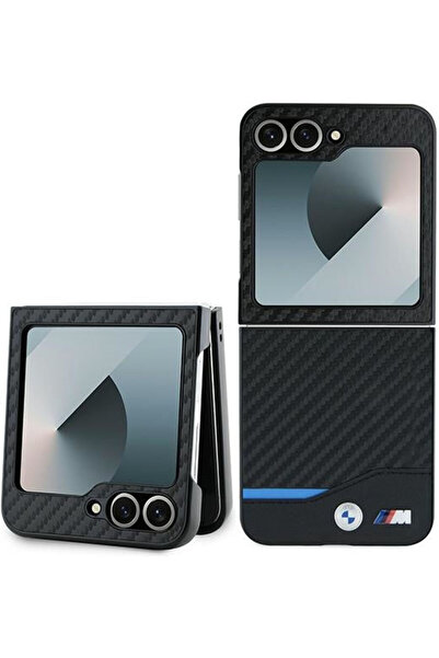 BMW Carbon Blue Line Book Πλαστικό / Σιλικόνη Μπλε (Galaxy Z Flip6) Κωδικός: ...