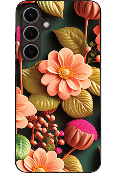 Other Θήκη Sonique Σειράς 3D Λουλουδιών για Samsung Galaxy S24 Plus Σολομί