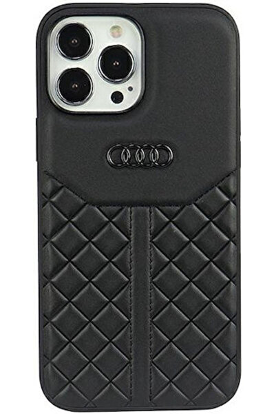 Audi Πίσω Κάλυμμα Δερμάτινο / Πλαστικό Μαύρο (iPhone 13 Pro) Κωδικός: AU-TPUP...