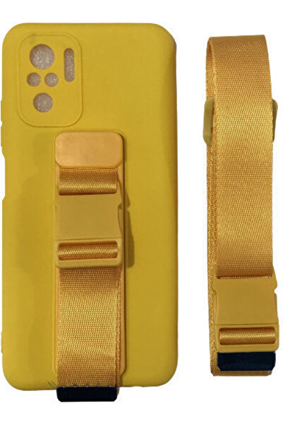 Hurtel Rope Air Bag Πίσω Κάλυμμα Σιλικόνης 1mm Κίτρινο (Redmi Note 10 / 10s /...