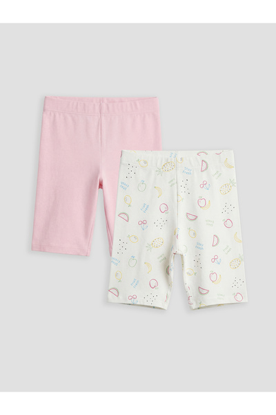 LC Waikiki Șorturi de pijama imprimate pentru fete, pachet de 2
