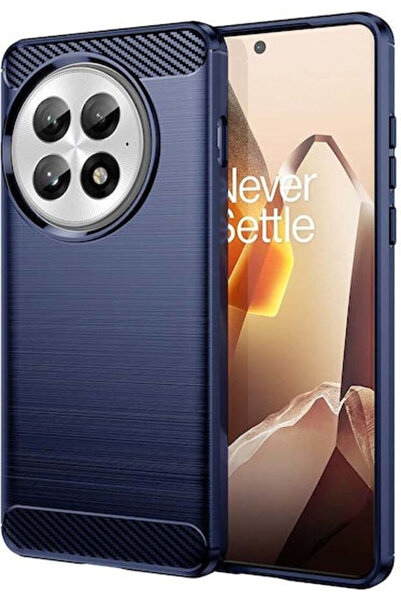 Techsuit Πίσω Κάλυμμα Σιλικόνης Μπλε με Υφή Άνθρακα (OnePlus 13)