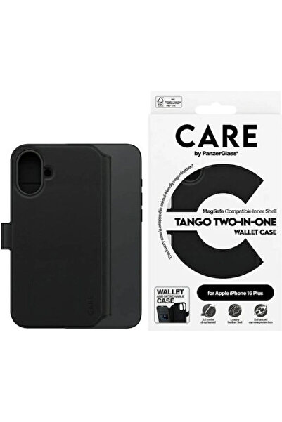 Panzer Glass PanzerGlass Θήκη Πορτοφόλι Συνθετικό Δέρμα Μαύρο (iPhone 16 Plus...