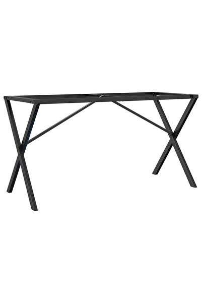 vidaxl Picioare masă de sufragerie X-Frame 120x60x73 cm Oţel