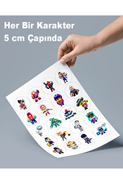Renkli İzler Brawl Stars Güncel Etiketler 2026 Tüm Karakterler Eğlenceli Stic...
