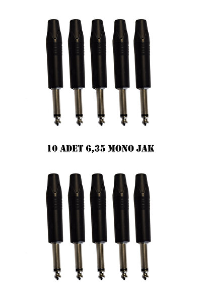 chester 6.35 mm Mono Çivi Jak Lehim Tipi Fiş Enstrüman Gitar Amfi Mikser Ses ...