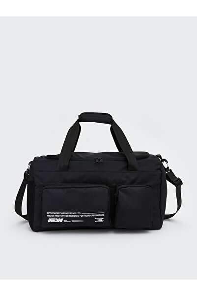 LC Waikiki Men's Black Printed Sports Bag