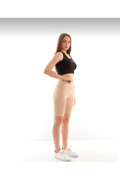 OK BLUME Women's High Waist Shorts Leggings Diving Fabric