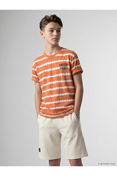 LC Waikiki Esvab • Modern & Distinctive Batik Embroidered Boys' T-Shirt